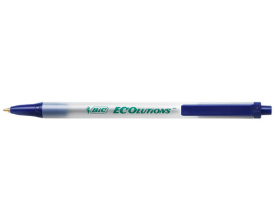 Bic Kugelschreiber "ECOlutions Clic Stic" blau 0,4 mm