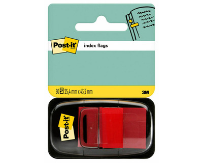 Post-it Haftmarker "Index 680" rot 25,4 x 43,2 mm 50Bl.