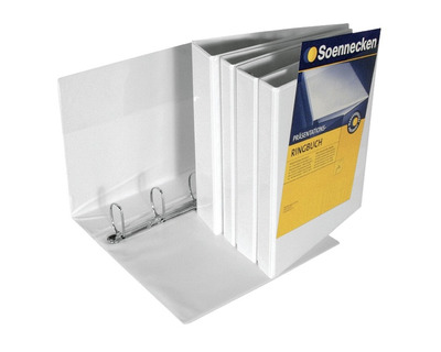 Soennecken Präsentationsringbuch A4, 4 Ringe weiß 20 mm