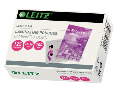 Leitz Laminierfolien "iLAM" 60 x 90 mm glänzend 125 my 100St.