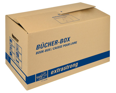 Tidypac Umzugskarton "Bücherbox" braun 575 x 295 x 335 mm