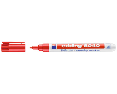 Edding Wäschemarker 8040 rot 1 mm Rundspitze