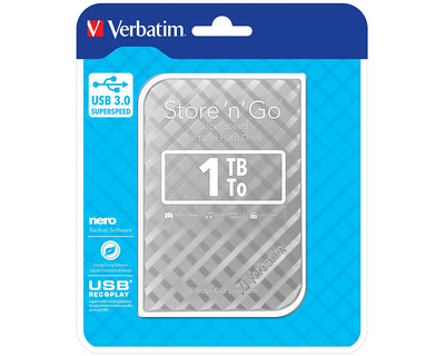 Verbatim Externe Festplatte "Store´n´Go" 2,5" silber 1 TB