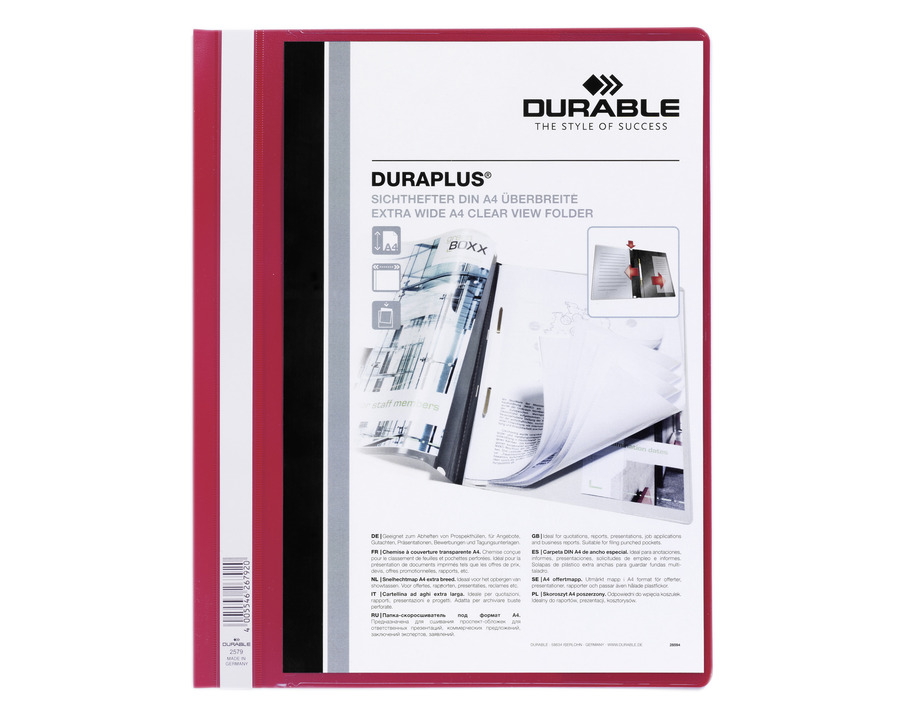 Durable Angebotshefter A4 "Duraplus" rot