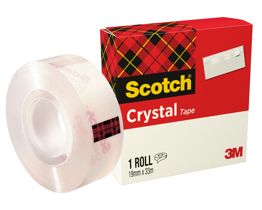 Scotch Klebeband "Crystal 600" transparent 19 mm x 33 m