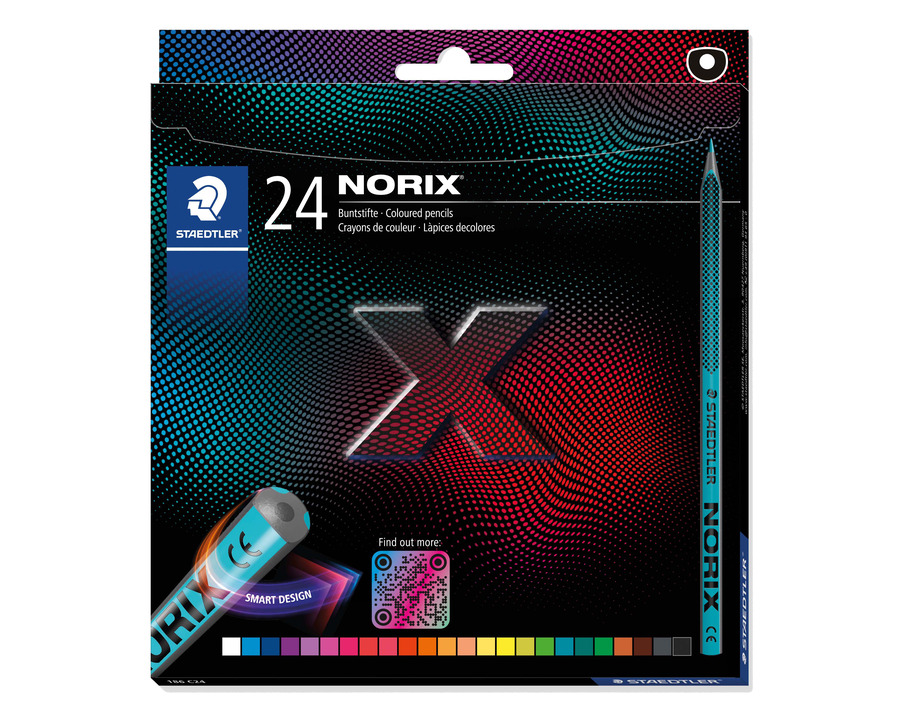 Staedtler Buntstift "Norix" mehrfarbig 3,0 mm 24St.