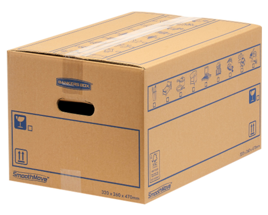 Bankers Box Umzugskarton "SmoothMove" braun 320 x 270 x 470 mm