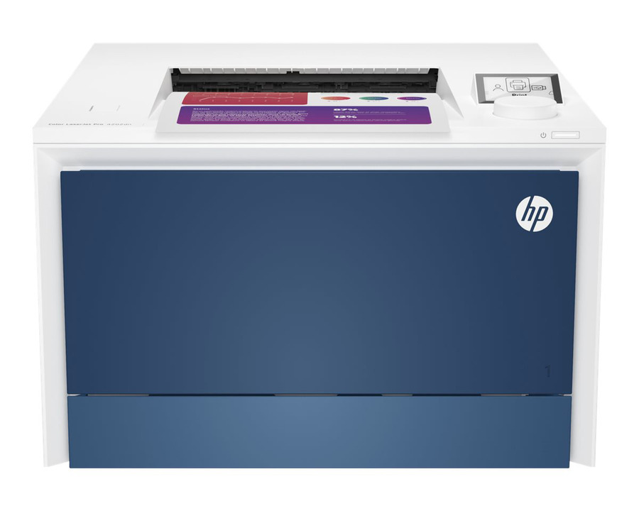 HP Laserdrucker A4 "Color LaserJet Pro 4202dn" weiß/blau mit Duplex-Funktion