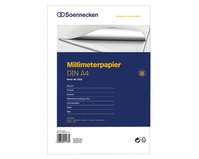 Soennecken Millimeterblock A4 80g/m² 50Bl.