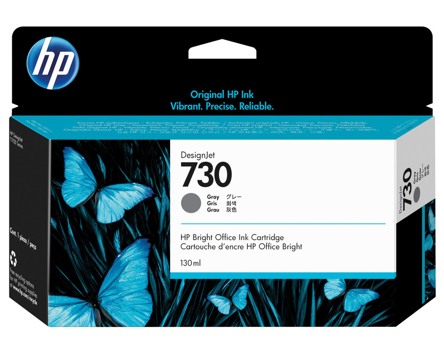 HP Tintenpatrone 730 grau 130ml