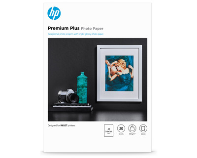 HP Fotopapier "Premium Plus" A4 glossy 300g/m² 20Bl.
