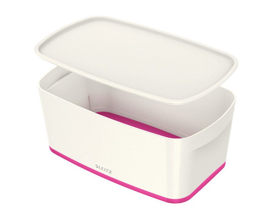 Leitz Aufbewahrungsbox "MyBox" weiß/pink 5 Liter