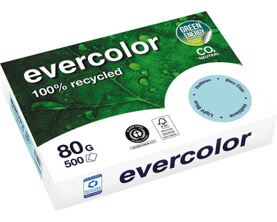 Clairefontaine Kopierpapier A4 "Evercolor" hellblau 80g/m² 500Bl.