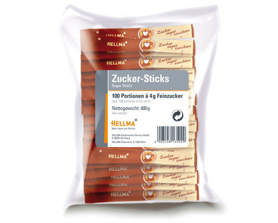 Hellma Zucker-Sticks 4g 100St.