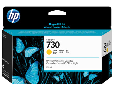 HP Tintenpatrone 730 gelb 130ml