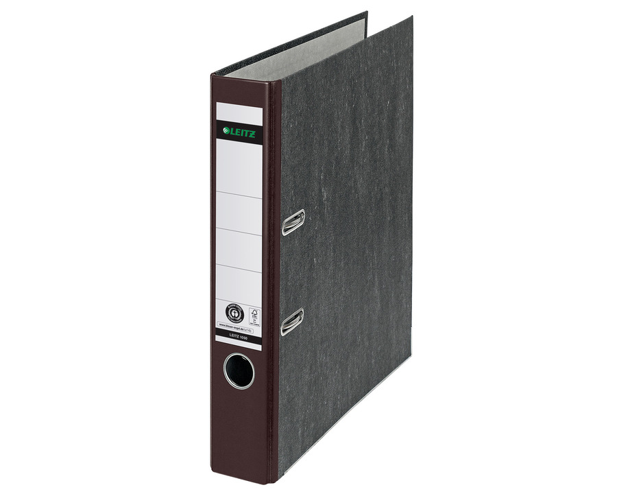 Leitz Ordner Wolkenmarmor A4 braun 52 mm