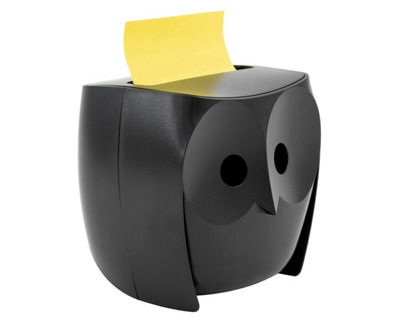 Post-it Haftnotiz-Spender "Eule" schwarz