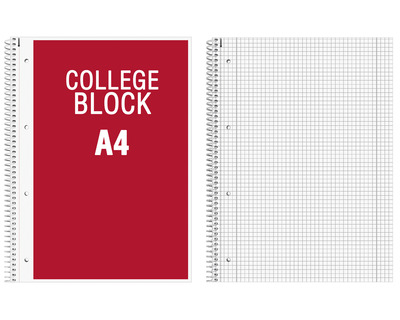 Collegeblock A4 kariert (Lineatur 28) 70g/m² 80Bl.