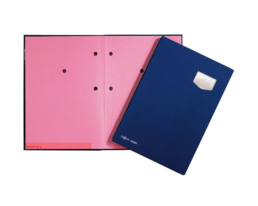Pagna Unterschriftenmappe A4 "De Luxe" blau 10 Fächer